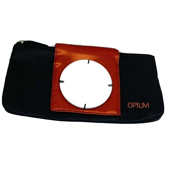 Vintage YSL Opium perfume Satin Clutch 80's or 90's Saint Laurent Bag - Picture 1 of 6